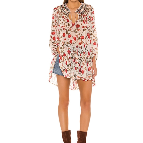Free People Tops - Free People Keeping Up With Kara Tunic Ivory NWT
